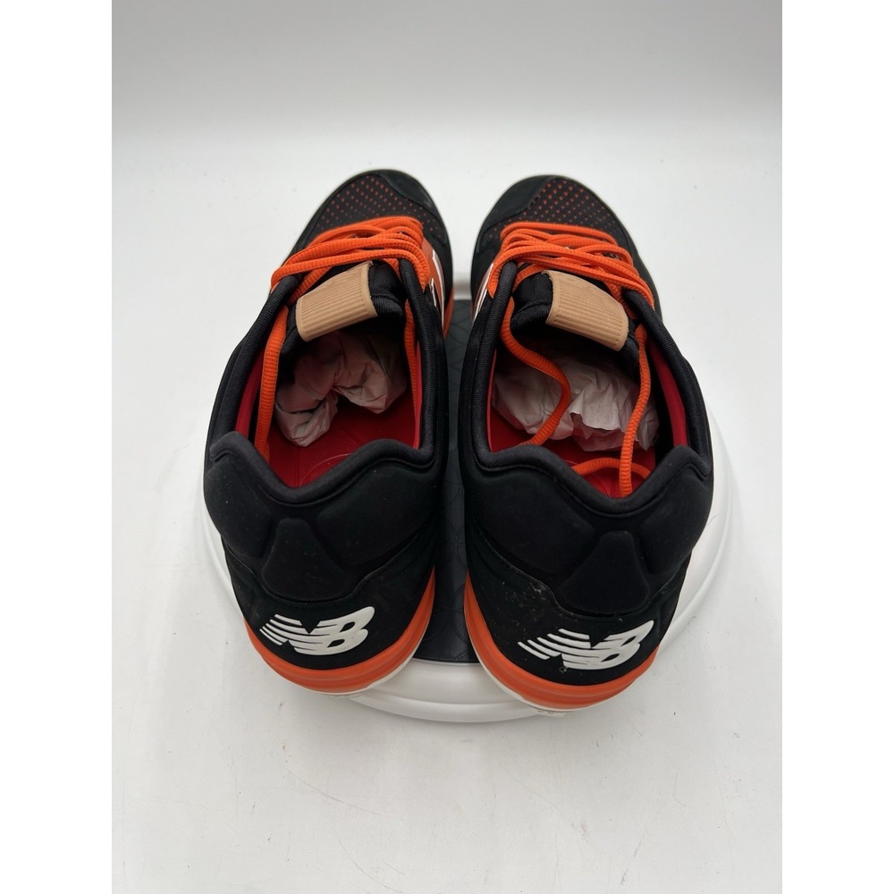 New Balance BFHJR3922 Metal Baseball Cleats Black Orange Men's Size 16 NWOT - Picture 7 of 9